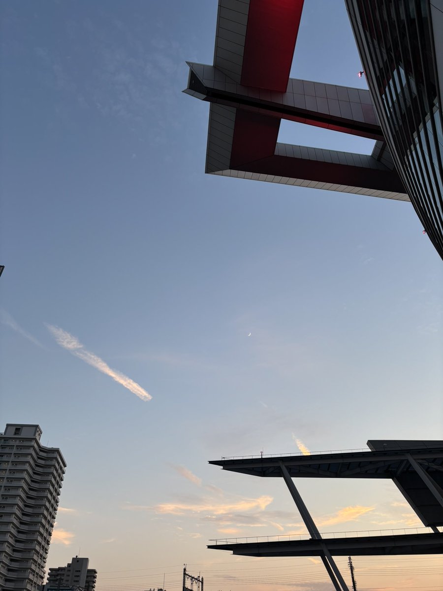 終わったあとの空きれいだったね☁