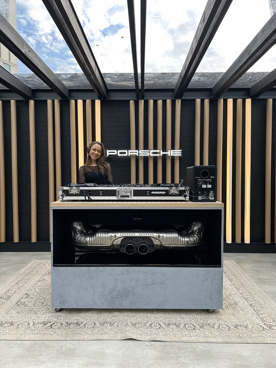 Sophie Wright (@sowrightlive) on Twitter photo When the DJ booth is made out of a Porsche exhaustโฆ!๐๐๐ป๐คin my element DJing #PorscheNOWliverpool ๐๐๐ป๐งthanks for having me!โค๏ธ <a href="/PorscheRaces_GB/">Porsche Motorsport GB</a> #porschegirl When the DJ booth is made out of a Porsche exhaustโฆ!๐๐๐ป๐คin my element DJing #PorscheNOWliverpool ๐๐๐ป๐งthanks for having me!โค๏ธ <a href="/PorscheRaces_GB/">Porsche Motorsport GB</a> #porschegirl