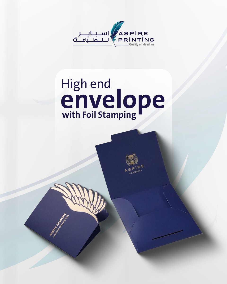 Aspireprintingp's tweet image. At Aspire Printing, we specialize in special cards with envelopes in high-end print finishes that elevate every detail:
• Foil stamping that catches light and attention
• Premium textured papers with deep tactile presence
#Aspireprinting #premiumprinting #PrintingSolutions