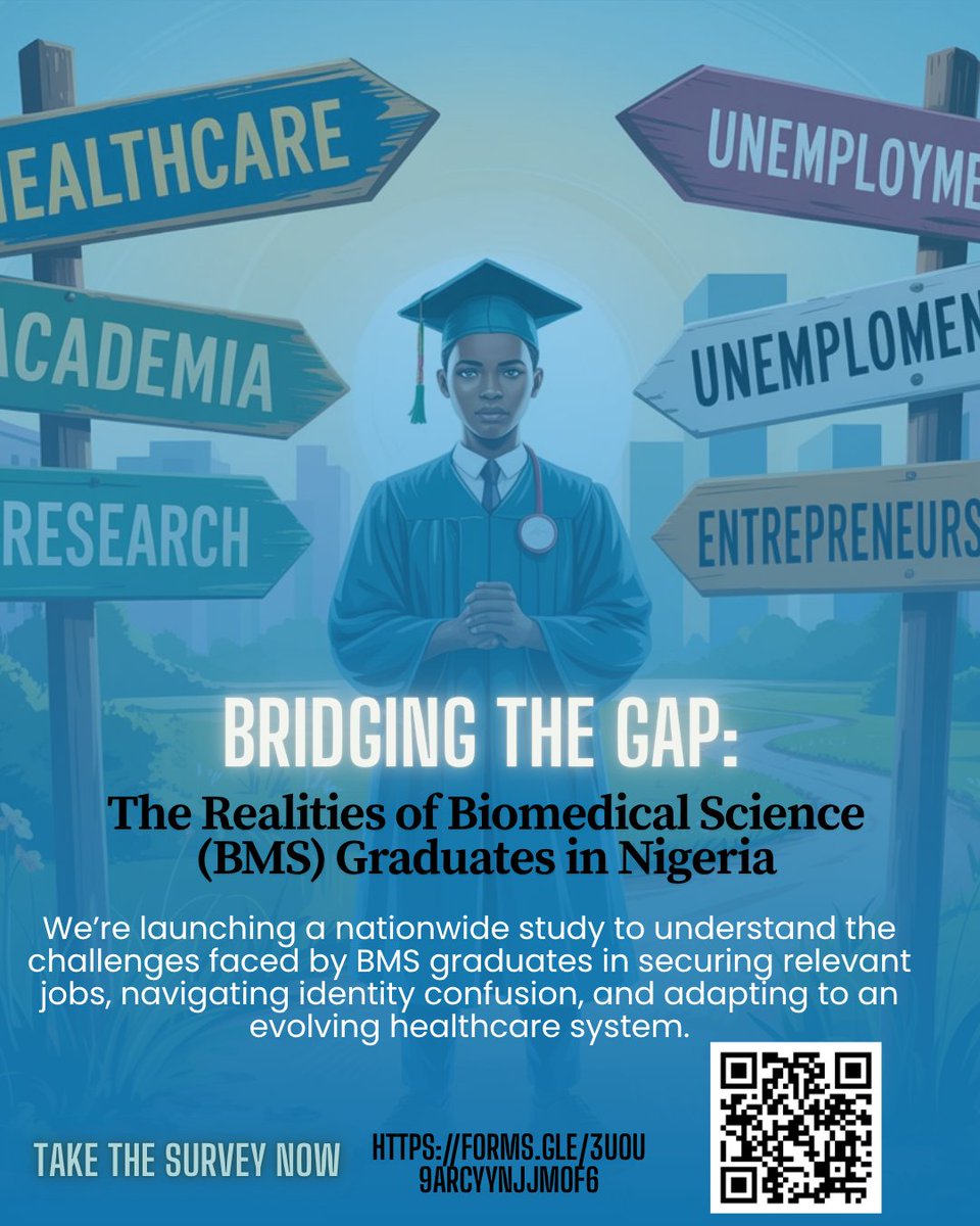 Adeesholabello's tweet photo. Hi!
 We're gathering alumni perspectives to better understand training quality, career transitions, and curriculum improvement ideas.
If you studied Anatomy, Physiology, Pharmacology, or Biochemistry, your input would be incredibly valuable! https://t.co/80E7v3bor9
Please share https://t.co/rYwHoY9zai