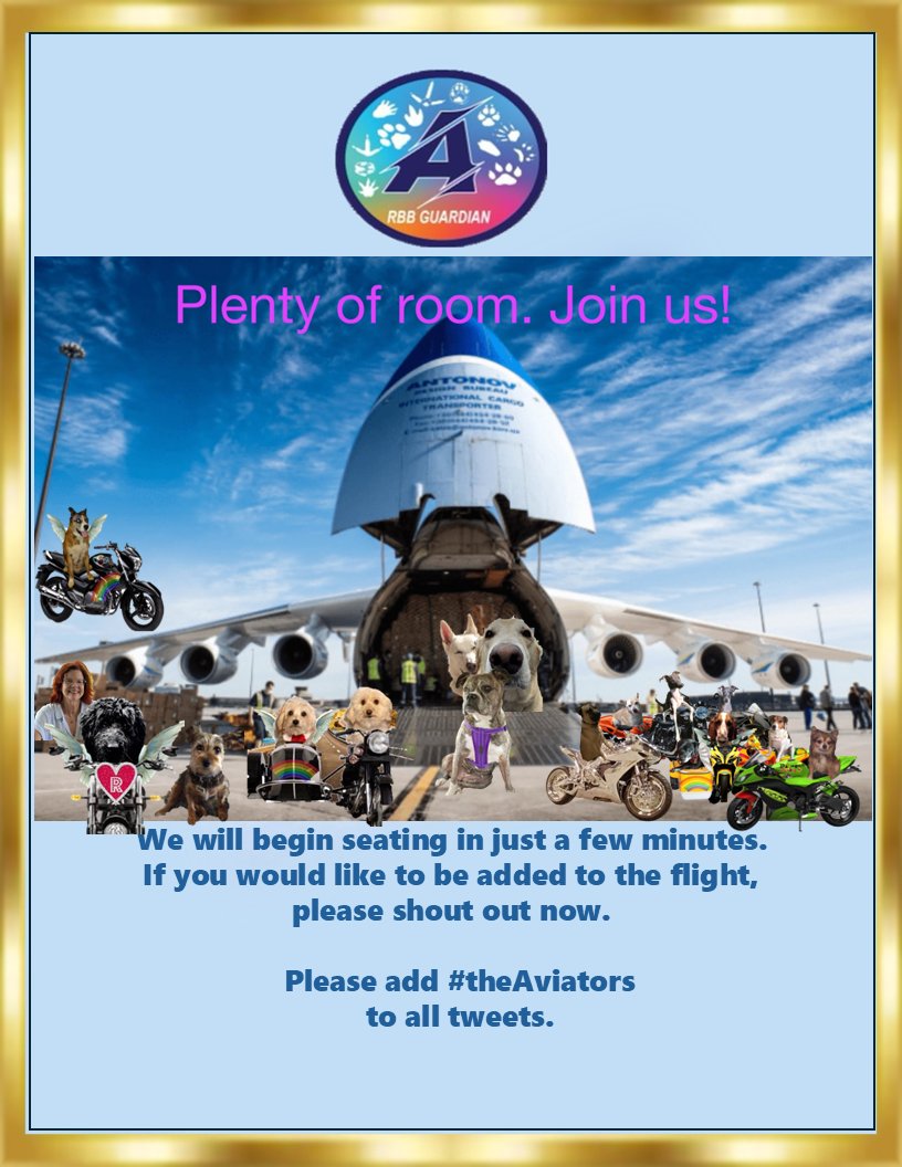 #theAviators is preparing to escort our pal <a href="/Pixie_Tooth/">Pixie Tooth 🌈💔</a>  to the #RainbowBridge.  You are welcome to join us.  The ceremony is starting shortly.