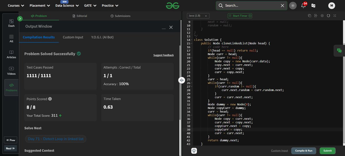 Darshan_031's tweet photo. Day 69 to 72 Solving GFG160 Days Challenge
@geeksforgeeks

#GFGChallenge #CodingJourney #gfg160 #geeksforgeeks #geekstreak2025Day https://t.co/kqQgAZuFwu