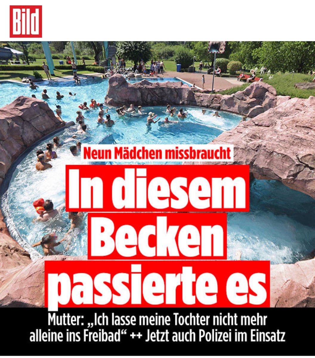 Mutter: "Ich lasse meine Tochter nicht mehr alleine ins Freibad!"

Politiker: "Wir lassen uns unsere Art zu leben nicht nehmen."

Danke <a href="/spdbt/">SPD-Fraktion im Bundestag</a>, <a href="/Die_Gruenen/">BÜNDNIS 90/DIE GRÜNEN</a>, <a href="/fdp/">FDP</a>, <a href="/cducsubt/">CDU·CSU</a> und <a href="/dieLinke/">Die Linke</a> /SED!🤬