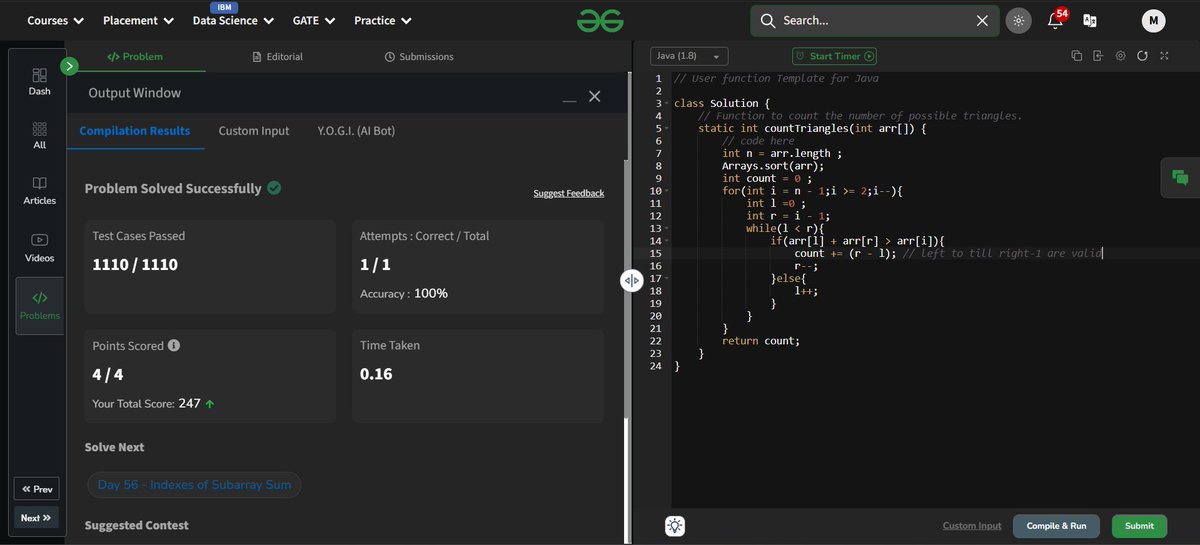 Darshan_031's tweet photo. Day 53 to 56 Solving GFG160 Days Challenge
@geeksforgeeks

#GFGChallenge #CodingJourney #gfg160 #geeksforgeeks #geekstreak2025Day https://t.co/4vnrXsdKCV
