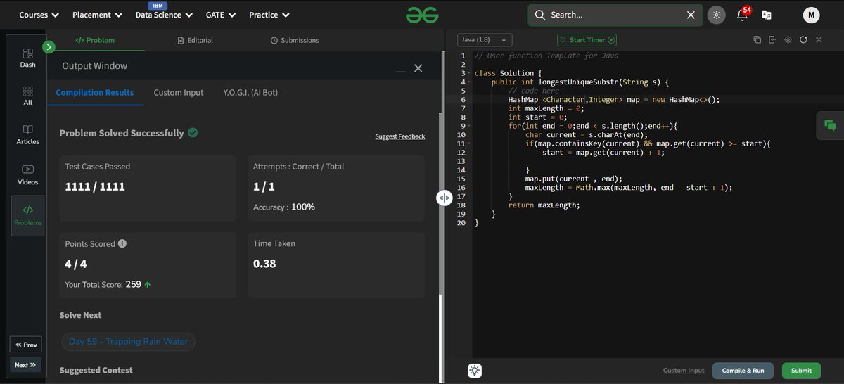 Darshan_031's tweet photo. Day 57 to 60 Solving GFG160 Days Challenge
@geeksforgeeks

#GFGChallenge #CodingJourney #gfg160 #geeksforgeeks #geekstreak2025Day https://t.co/yC0j0H5fyn