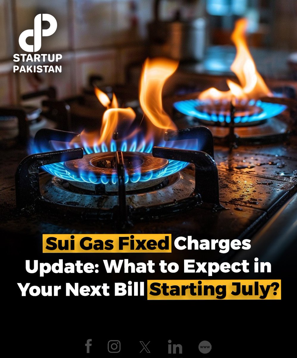 PakStartup's tweet image. Sui Gas Fixed Charges Update: What to Expect in Your Next Bill Starting July?

Read More Here: startuppakistan.com.pk/sui-gas-fixed-…

#Gas #Charges #Pakistan #Expect #Bill