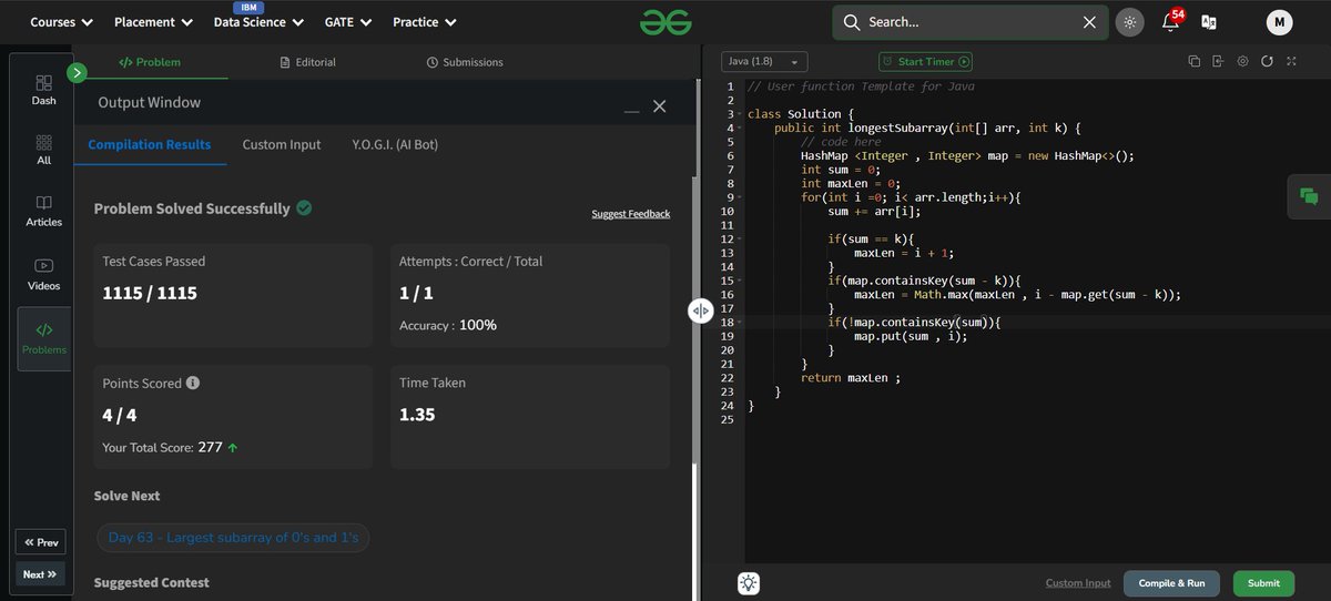 Darshan_031's tweet photo. Day 61 to 64 Solving GFG160 Days Challenge
@geeksforgeeks

#GFGChallenge #CodingJourney #gfg160 #geeksforgeeks #geekstreak2025Day https://t.co/F8Ak9Mru6S
