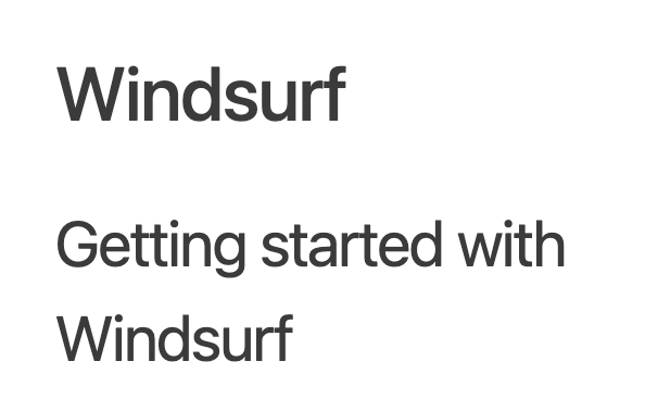 Trying @Windsurf today.