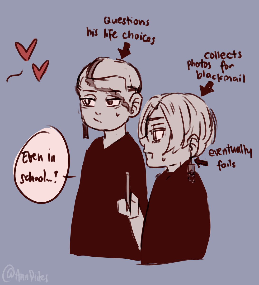 AnnDrites's tweet photo. #maisenju || yes, izana, even in school. https://t.co/EC7N9oaaC1