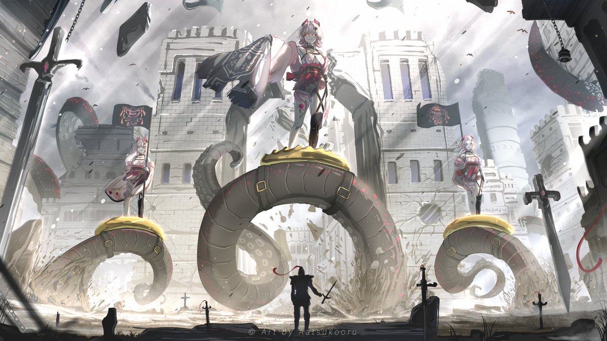 My Second Submission for Iomaya's Art Contest 🌹

Title : The Banner of Victory
Artist : Me ( Aatsukooru )
Gadget : IbispaintX Android
Time used : 40 hours

Now i know why iomaya want to extend it 🌹

<a href="/IomayaAF/">🐙🌸</a>

#イラスト #iomayart