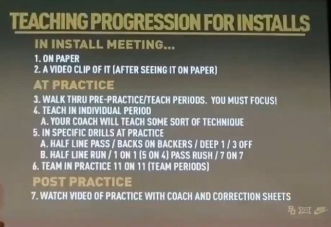 ➡️Baylor: Teaching Progression...
