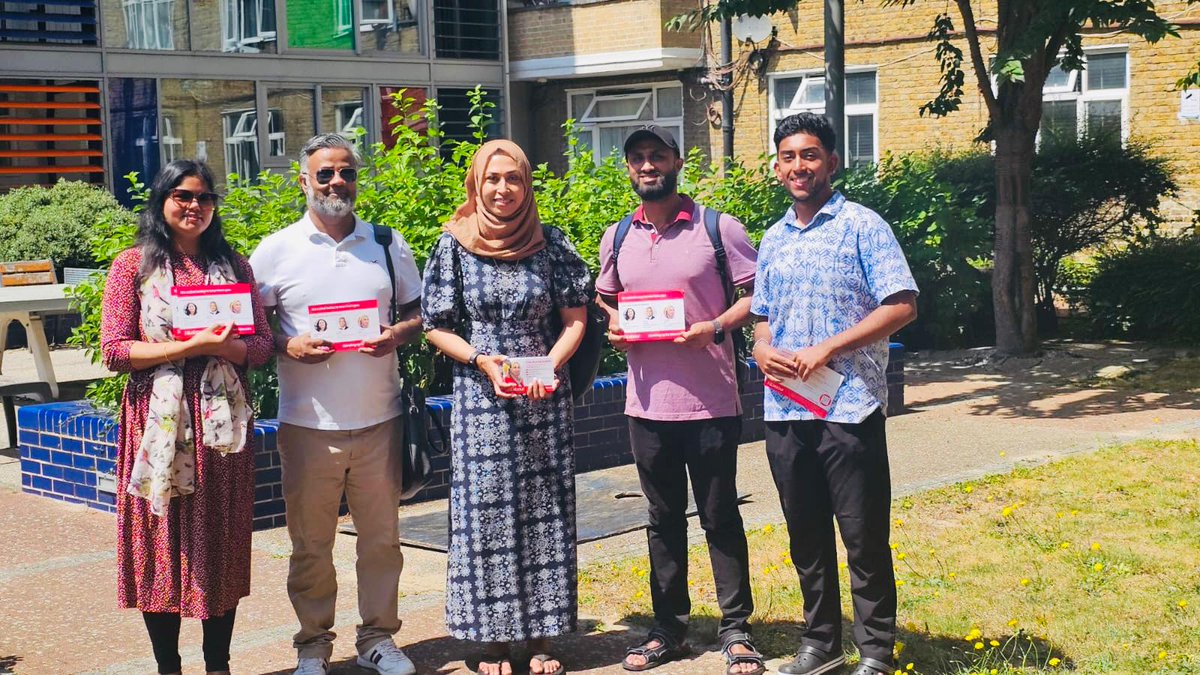 Out campaigning with the Labour team today — great chats, sore feet, and a renewed drive for change.

Politics and SPF: both essential right now! 🌹☀️