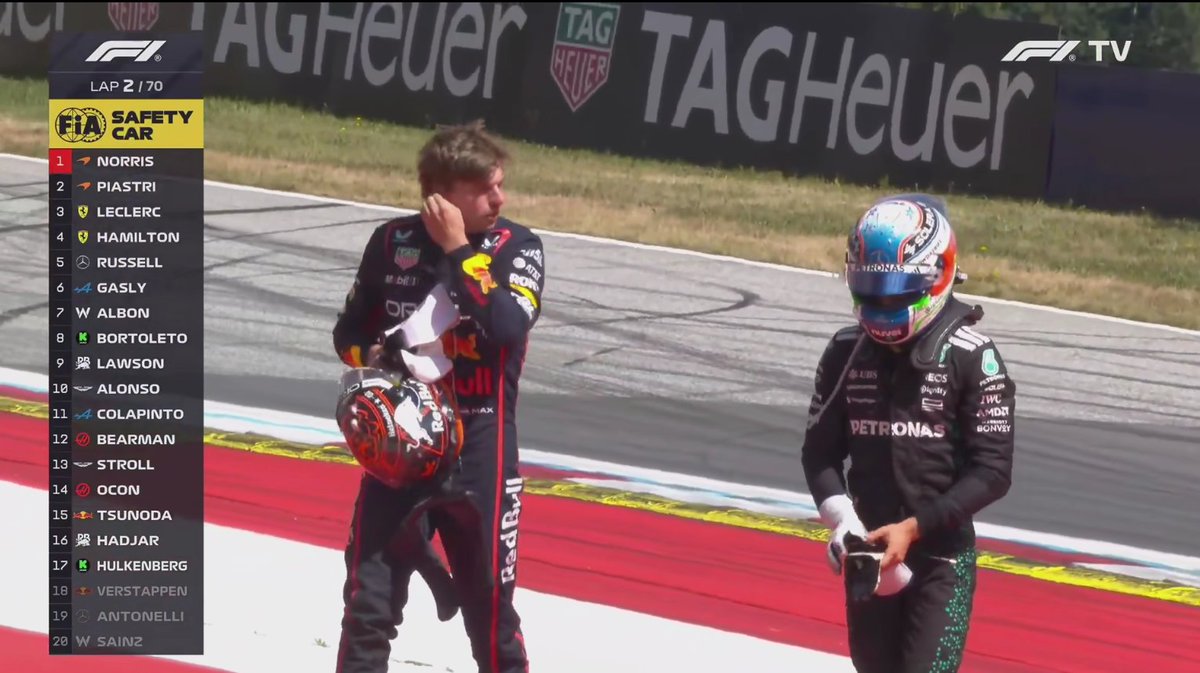 Max ve Kimi beraber alandan ayrılıyorlar.