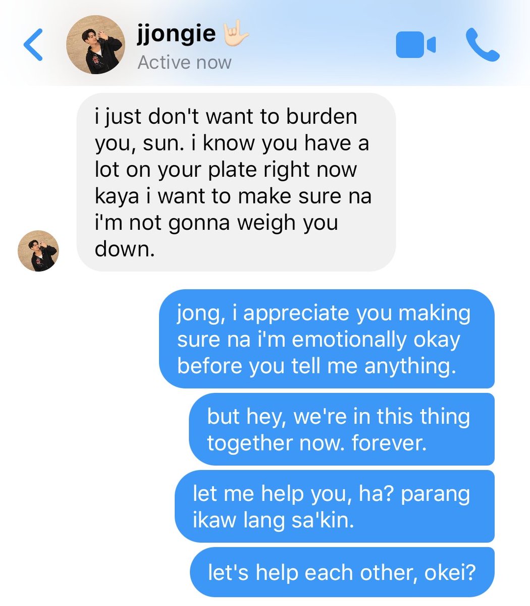 — #sunjay few tweets filo au | pt. 9

we all saw how jjongie steps forward when sunnie is too deep in his thoughts. but what if it's the other way around? how would sunnie help a stressed out jjongie?