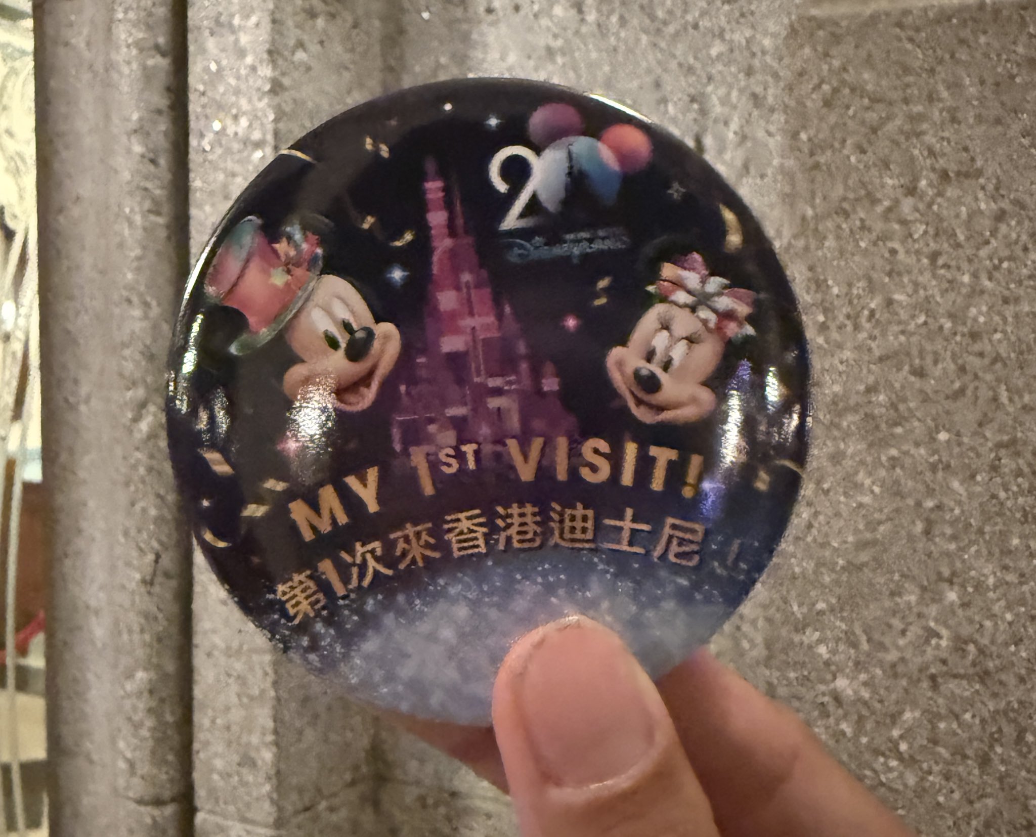 香港ディズニーランド 20周年記念 缶セット 香港ディズニー ピンバッジ