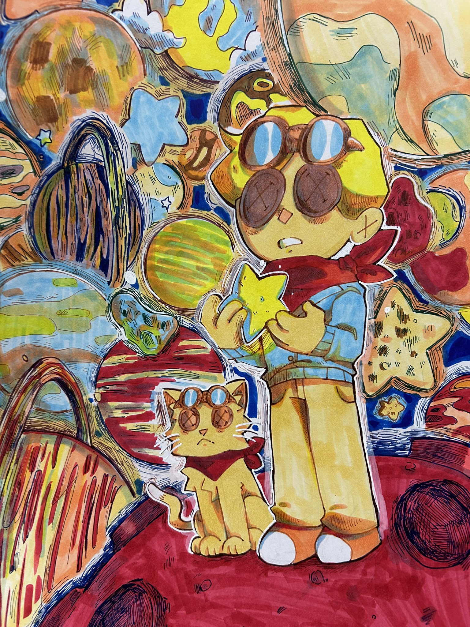 M様☆コピック⭐︎夢絵⭐︎絵画⭐︎原画⭐︎アルシュ 三原色 on X: 