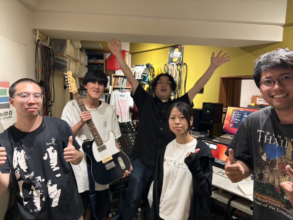 本日レコーディング終了しました！！！👏

SIMPO、コイズさんいつもありがとうございます！🙇‍♂️