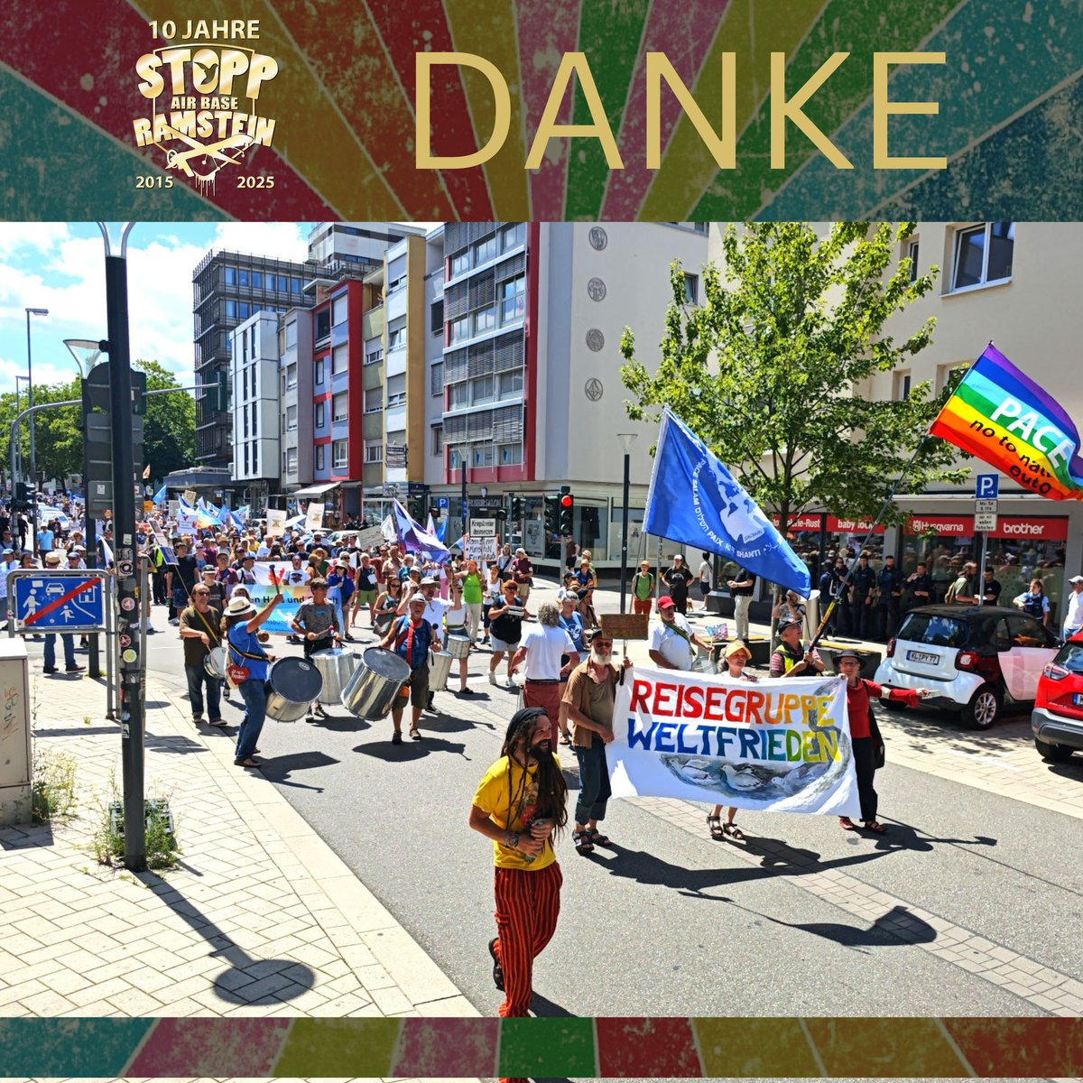DANKE an alle, die gestern bei der Demonstration in #Kaiserslautern dabei waren!
Euer Einsatz, eure Stimmen, eure Präsenz – unbezahlbar.
Wir bleiben hier! ✊✌️

Reisegruppe Weltfrieden geht weiter...
#StoppRamstein #StoppAirBaseRamstein #Friedensdemo #Friedensbewegung