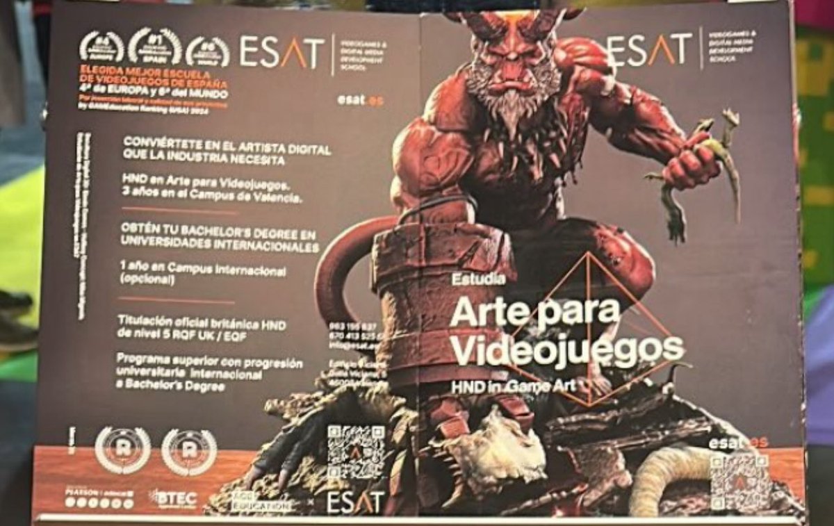 ESAT_Valencia's tweet image. ¿Aún no conoces @ESAT_Valencia?
Nuestros dosieres recogen una muestra del talento de nuestros alumnos. Ven y conócelos ellos te contarán cómo consiguen crear sus artes finales con pasión, creatividad y mucho esfuerzo
Formamos profesionales que convierten su vocación en profesión