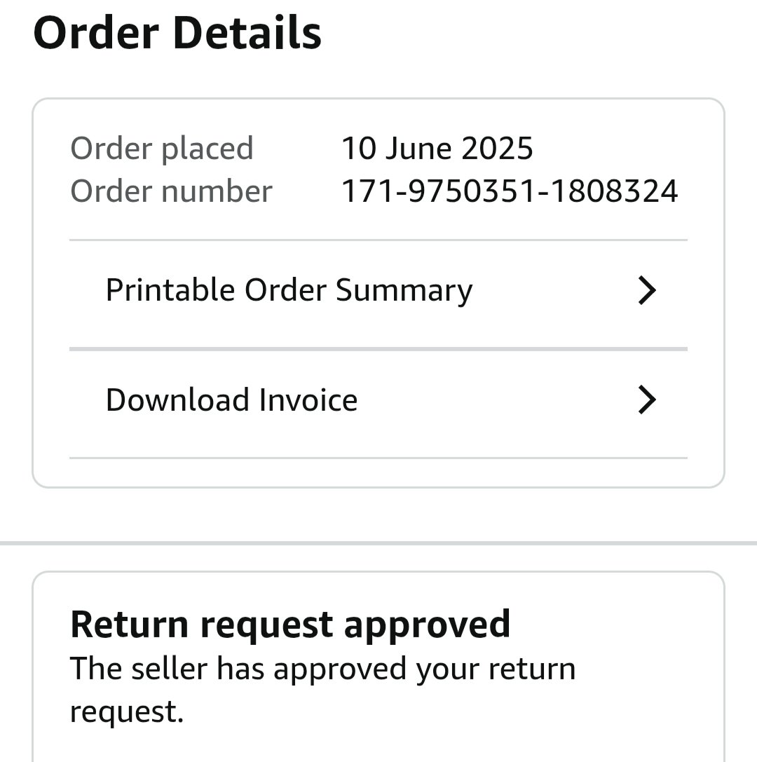 DevenderBidhan's tweet photo. @amazonIN @amazon When will I get this refund? It has already left 14 days ago https://t.co/9VVv2wClEh