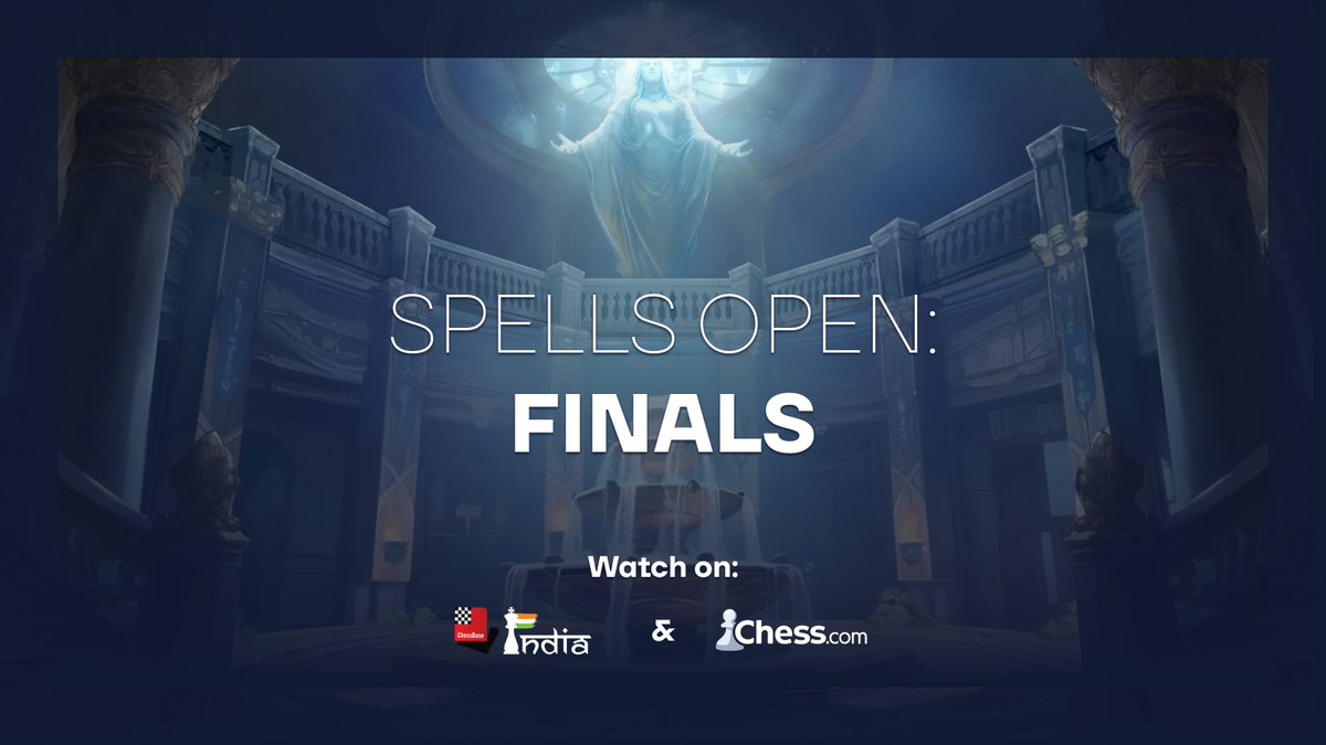 Anichess (@anichessgame) on Twitter photo Final showdown is LIVE.
Semis first, then the big final. One champion takes the crown! Spells decide fates.
<a href="/anishgiri/">Anish Giri</a> & <a href="/HannahSayce/">Hannah Sayce</a> on commentary.
Watch now on <a href="/chesscom/">Chess.com</a> TV or <a href="/ChessbaseIndia/">ChessBase India</a> Youtube. ๐ Final showdown is LIVE.
Semis first, then the big final. One champion takes the crown! Spells decide fates.
<a href="/anishgiri/">Anish Giri</a> & <a href="/HannahSayce/">Hannah Sayce</a> on commentary.
Watch now on <a href="/chesscom/">Chess.com</a> TV or <a href="/ChessbaseIndia/">ChessBase India</a> Youtube. ๐