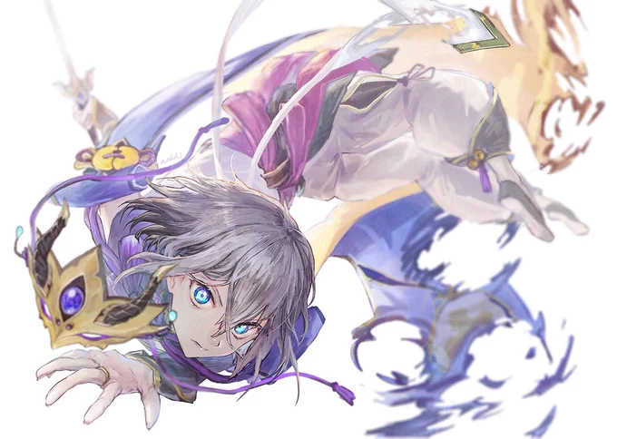 #色んな蘭陵王が見れるタグ #FGO 敵の攻撃を紙一重で交わしつつ宝具のイメージでした