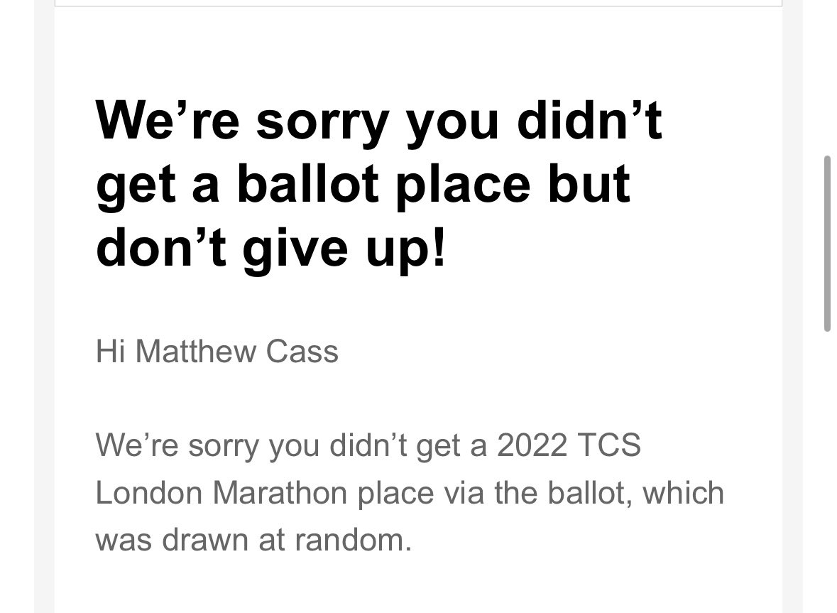 mattjcass's tweet photo. @LondonMarathon (2/3) https://t.co/dwvdJlHt4A