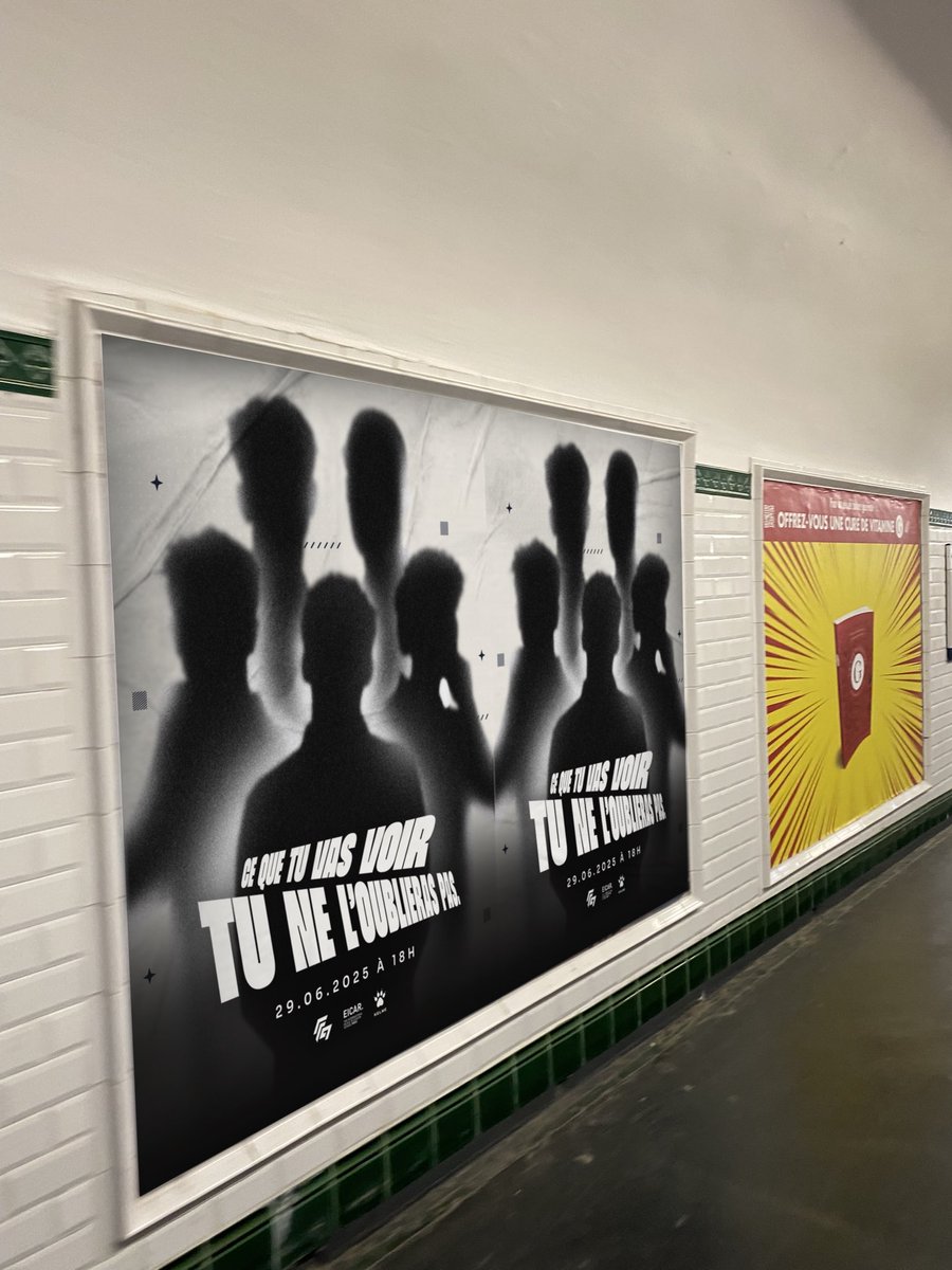 Wsh je suis dans le métro il y a une big affiche <a href="/F9EICAR/">F9 EICAR</a> 🤣