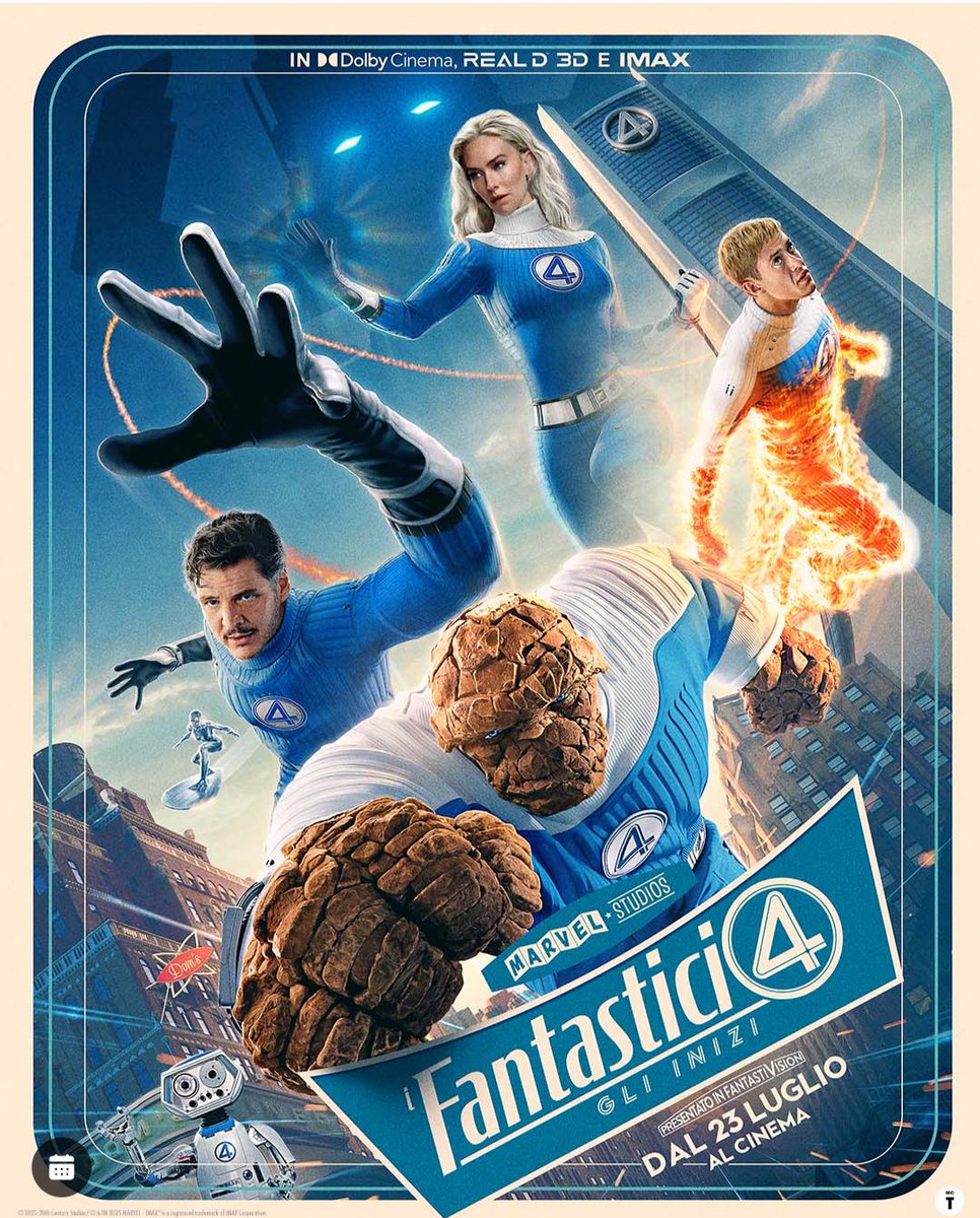 Con o senza figli (se non vorranno venire) andrò a vedermi questi due film e tornerò bambino per qualche ora.
I F4 erano i miei eroi preferiti sui fumetti negli anni 70.