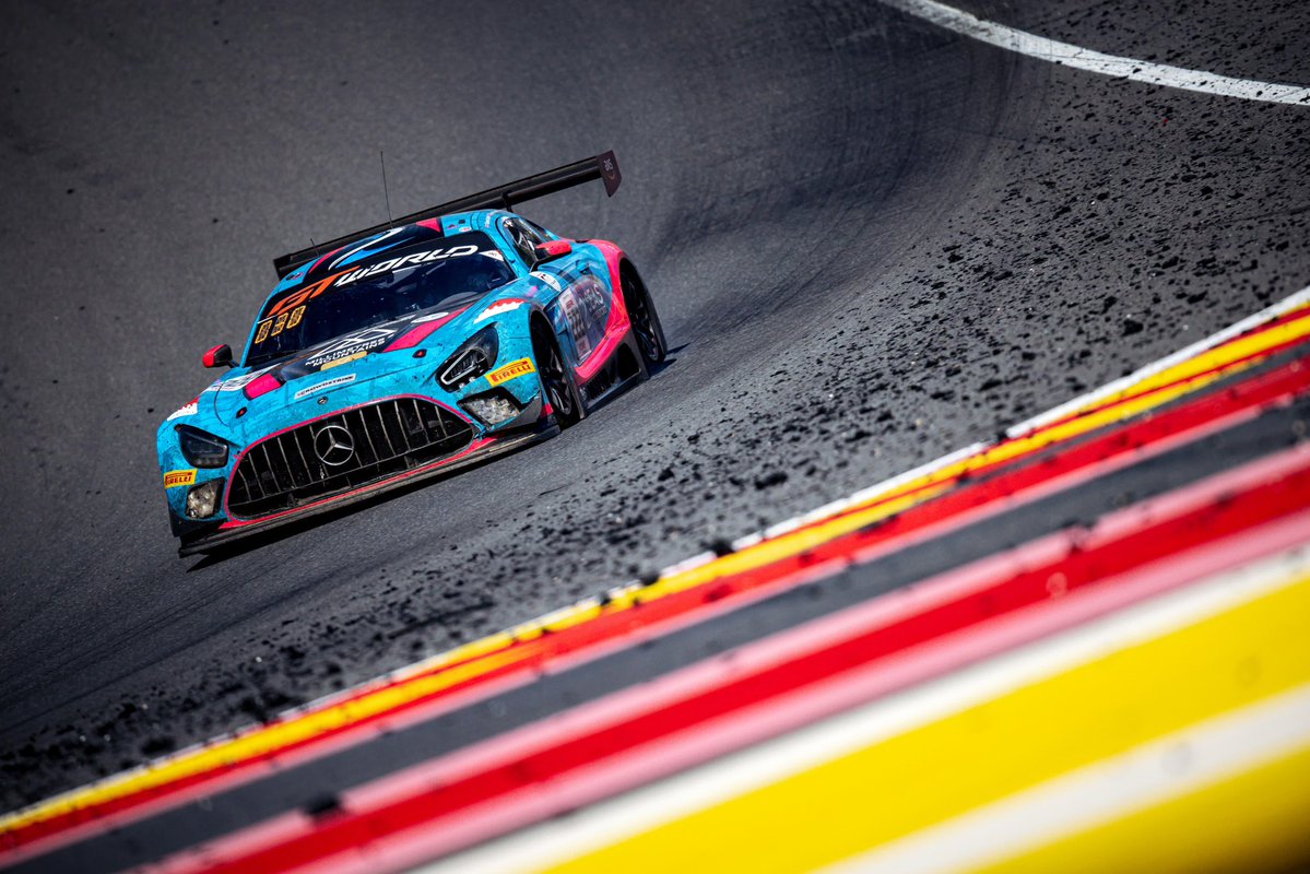 One hour to go. 

#33 P1🥇Good / P6 overall
#222 P7 🥉Bronze / P29 overall

Watch the action unfold : youtube.com/live/ohBUUFVWq…

#gtwc #spa24h