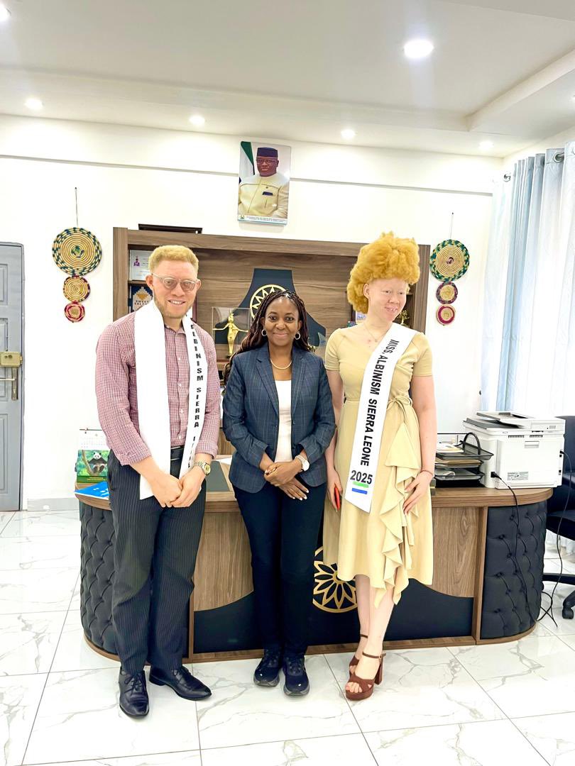 Congratulations Hamid Mo Kamara on securing third place in the Mr Albinism Africa 2025 pageant. For you to have achieved this milestone is truly a moment of collective pride. We celebrate you. 
Kudos to the entire team!