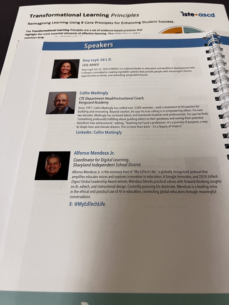 MyEdTechLife's tweet photo. Even on vacation, I keep learning and leading.
Proud to be moderating the Empowering Educators for Human-Centered AI panel at Leadership Exchange 25 @ISTEofficial!
#LeadershipExchange25 #MyEdTechLife #HumanCenteredAI #EdTech #StayTechie https://t.co/VyhoePueXl