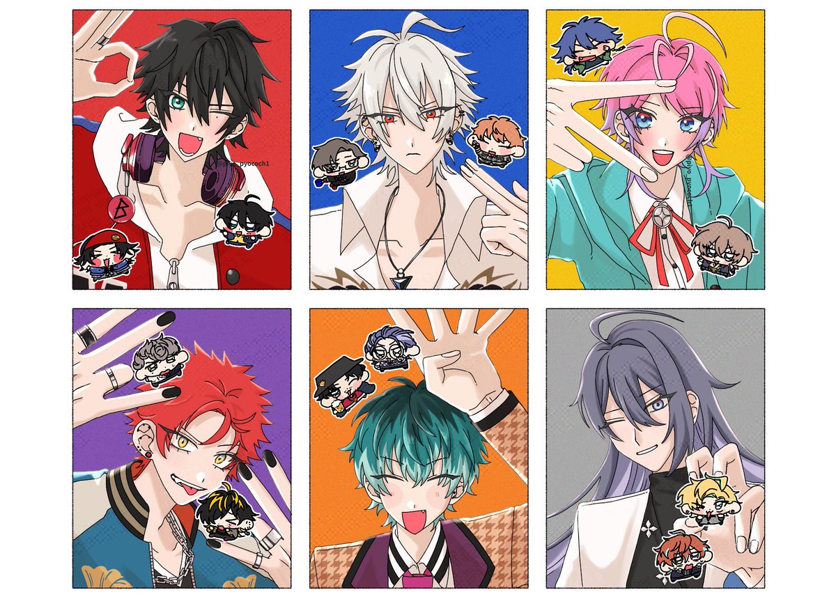 piyo_pyococh1's tweet image. ❤️💙💛🩶🧡💜