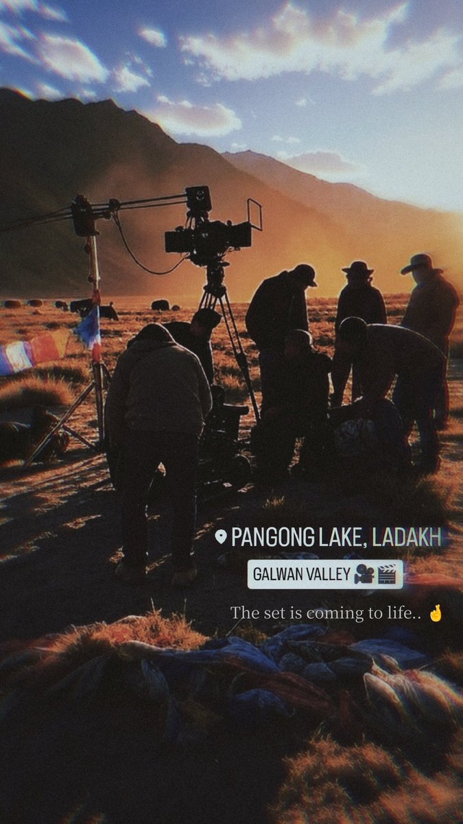 The set is coming to life.. #GalwanValley 

Official announcement loading 🔜 

#SalmanKhan
