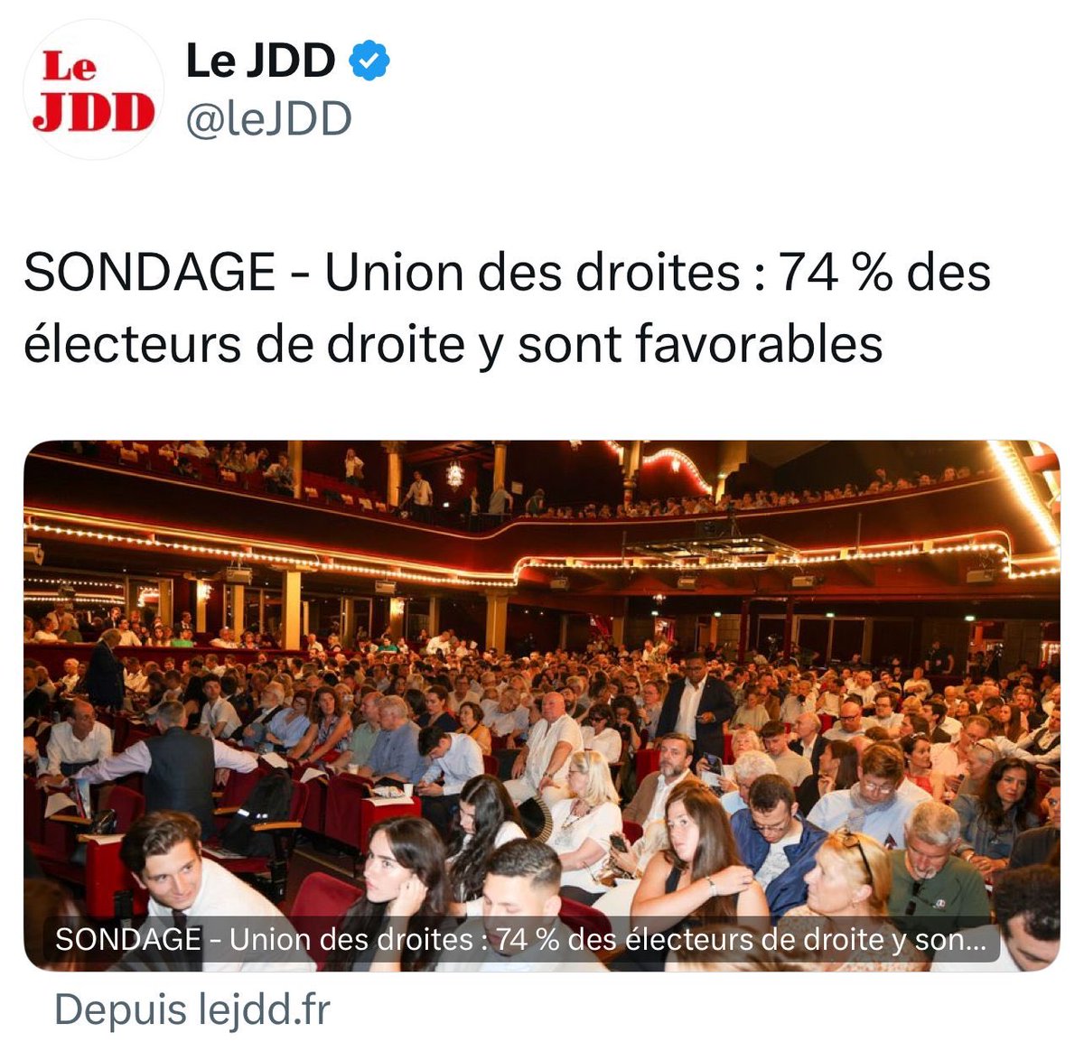 L’union des droites : sortir de l’impuissance, de la lâcheté d’1classe  politique qui pourrit de ses trahisons. 1 union pour la France qui visent à rassembler tous les français de droite ou d’ailleurs autour de notre culture, de notre histoire de notre avenir pour 1France forte.