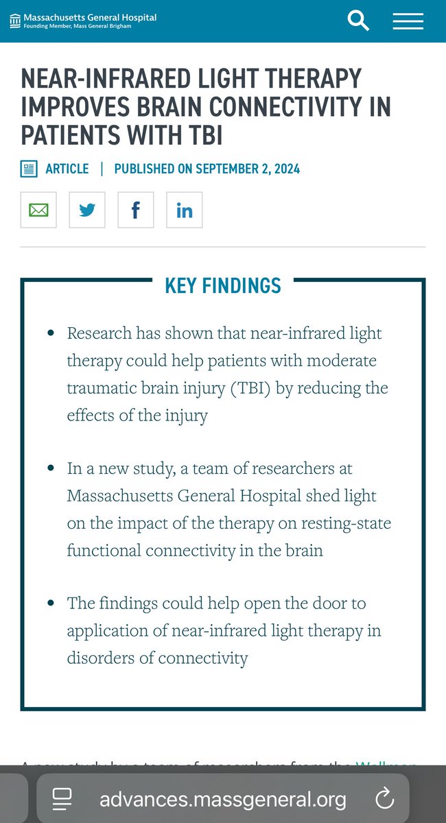The Warrior Foundation 501(C)3 HEALING HEROES (@thewarriorfound) on Twitter photo Infrared Light Therapy’s demonstrated ability to modulate recovery in patients with TBI. Discover the impact of light therapy on the functional connectivity of the brain when at rest. Massachusetts General Hospital | <a href="/TheWarriorFound/">The Warrior Foundation 501(C)3 HEALING HEROES</a> <a href="/OPWarriorsEthos/">Operation Intrinsic Warriors w/ The Warrior Fdn</a> 🔗advances.massgeneral.org/radiology/arti… Infrared Light Therapy’s demonstrated ability to modulate recovery in patients with TBI. Discover the impact of light therapy on the functional connectivity of the brain when at rest. Massachusetts General Hospital | <a href="/TheWarriorFound/">The Warrior Foundation 501(C)3 HEALING HEROES</a> <a href="/OPWarriorsEthos/">Operation Intrinsic Warriors w/ The Warrior Fdn</a> 🔗advances.massgeneral.org/radiology/arti…