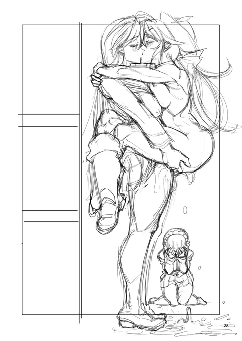 あと…わずか…なんとか6月で下描きを終えるぞ。 
