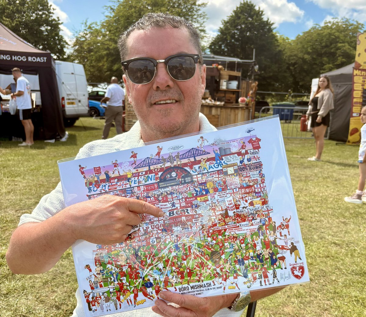 Graeme Bandeira (@graemebandeira) on Twitter photo Brilliant to see <a href="/themishmashman/">Alex Bennett</a> in Harrogate selling his magnificent prints, posters and jigsaws! He even gave me a free print where I feature on it 😂 Check him out. Absolute legend 👏 Brilliant to see <a href="/themishmashman/">Alex Bennett</a> in Harrogate selling his magnificent prints, posters and jigsaws! He even gave me a free print where I feature on it 😂 Check him out. Absolute legend 👏