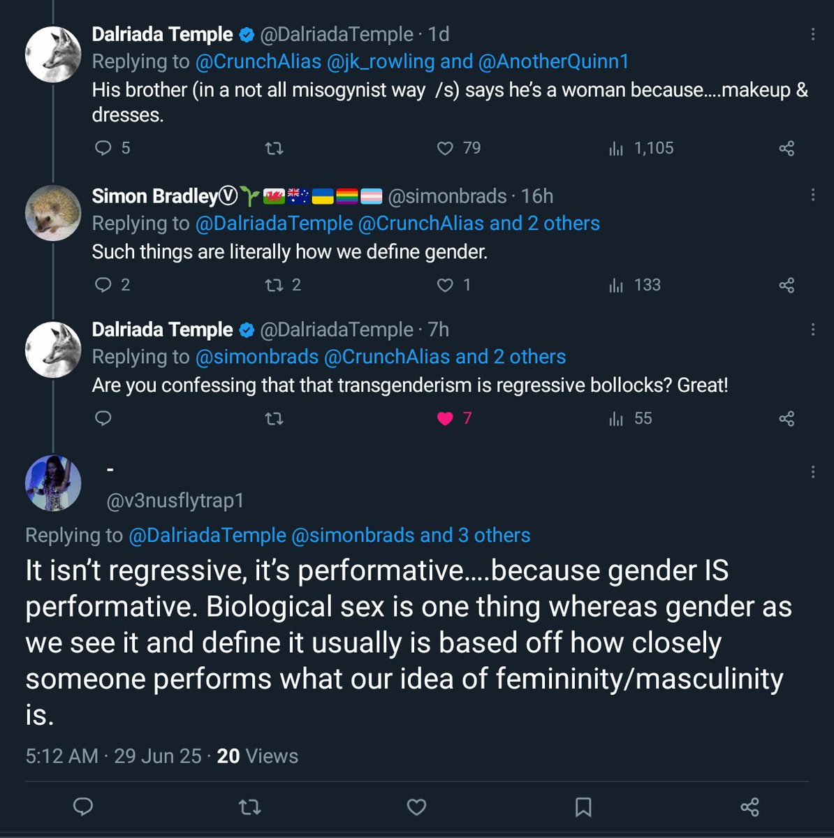 SamBarber1910's tweet photo. Do transgender activists define women as merely the performance of a set of sexist stereotypes?
Yes.
#EasyAnswersToEasyQuestions
#ListenToTransPeople https://t.co/Y4JHqYffTI
