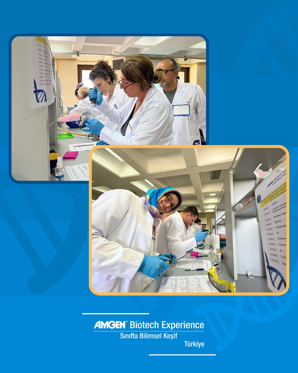 🎉 ABE Rekombinant DNA Teknolojisi Öğretmen Eğitimleri Başarıyla Tamamlandı!

#kalkınmaatölyesi #amgenvakfı #EDC #biotechexperience #ABE2025 #Biyoteknoloji #ÖğretmenEğitimi
<a href="/kalkinmatolyesi/">Kalkınma Atölyesi</a> <a href="/amgen_turkiye/">Amgen Türkiye</a> <a href="/EDCtweets/">edc.org</a> <a href="/ABEProgOffice/">Amgen Biotech Experience (ABE) Program Office</a>