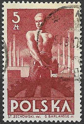 merkkeilija's tweet photo. Puolalainen postimerkkisarja vuodelta 1947 esittelee neljä eri ammattia. Sarjasta kerrotaan Postimerkkeilijä Bloggaa -blogissa. #puola #poland #polska #ammatit #postimerkit #stamps https://t.co/shEJttq8Qq