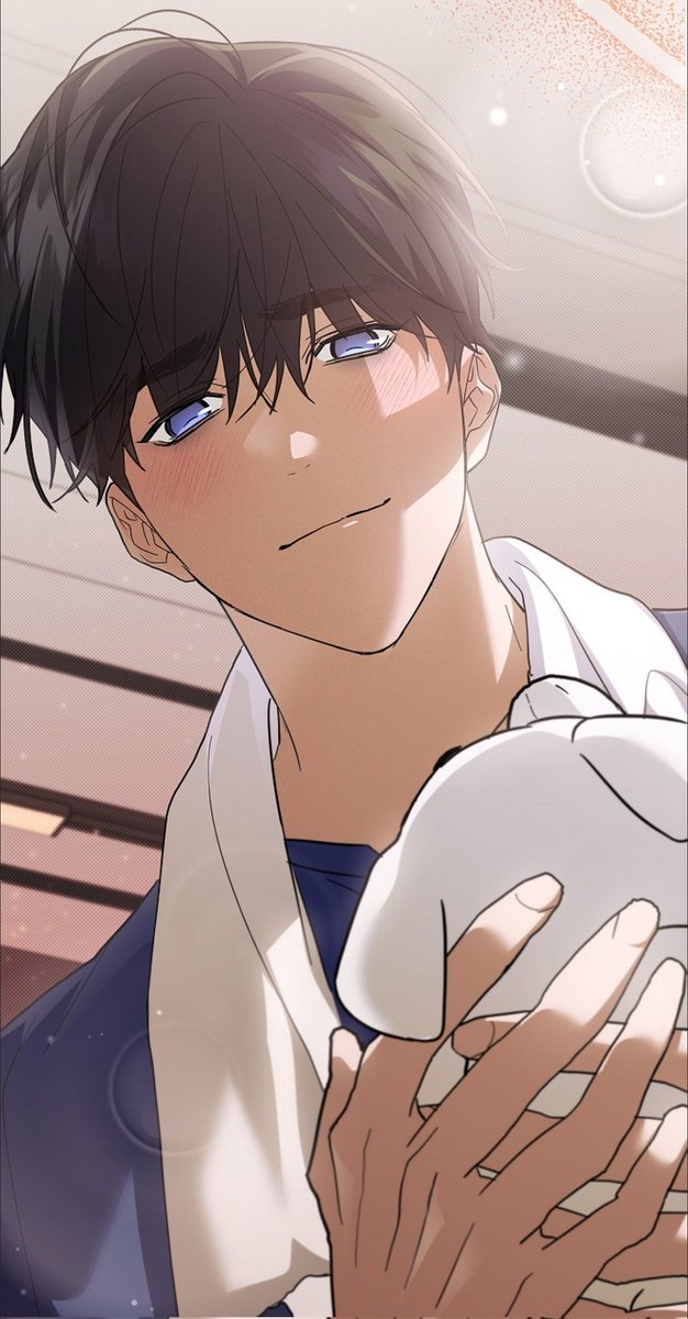 ilairow's tweet image. sooo cuteee!! 
it looks like chiyoung got dark circles under his eyes for not transforming into wolf form, because hodu is still scared of him... 
#강아지는건드리지마라 #PawsClaws