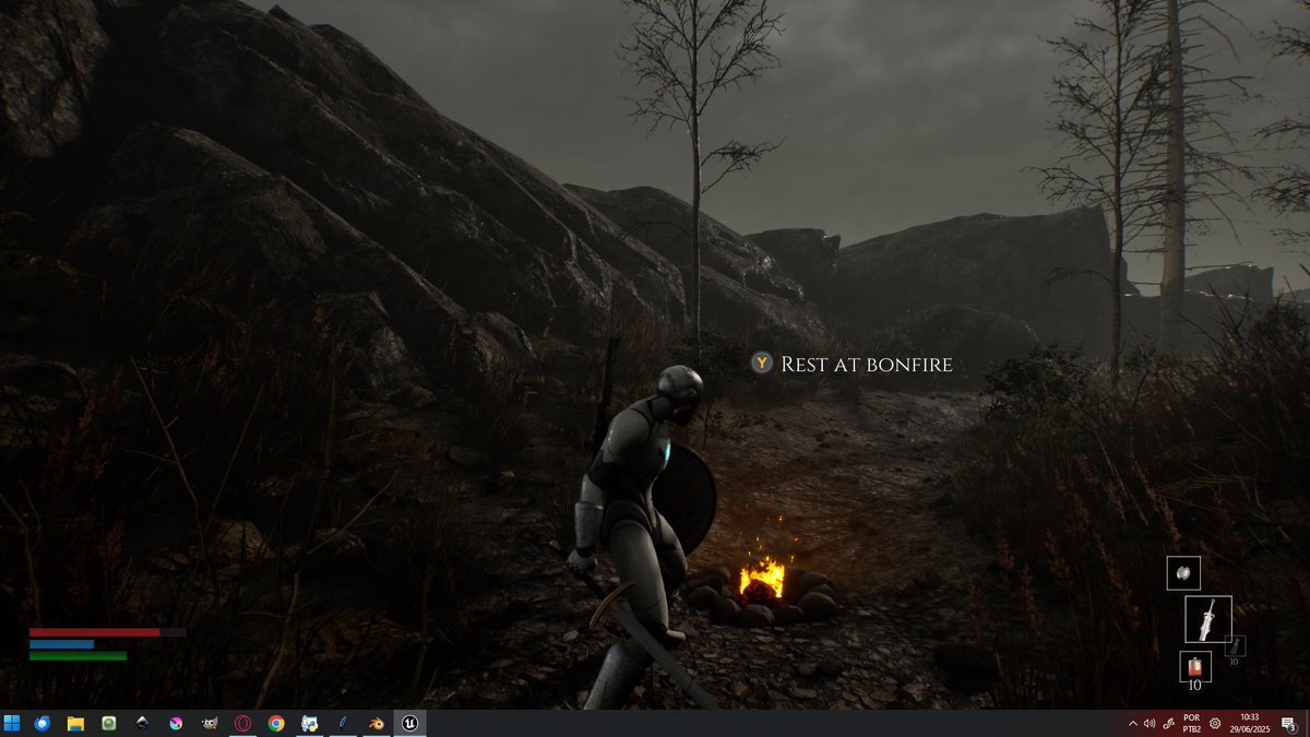 CyberPixelGames's tweet photo. "Shelter in the dark."
#gamedev #Indiedev #indiegame #indiegames #indie #indiegamedev #game #games #gaming #videogame #UnrealEngine5 #RPG #Soulslike #gamer #letsplay #gameplay #pcgames #leveldesign https://t.co/LKcAymUBmQ