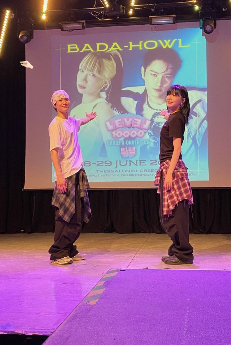 russ__sophie's tweet photo. Look how proud they are presenting each other's halves 😍♥️♥️

Bada and Howl’s collab class in Greece at the Level 10K Dance K‑onvention. ✨ https://t.co/M0cnYJ7eqi