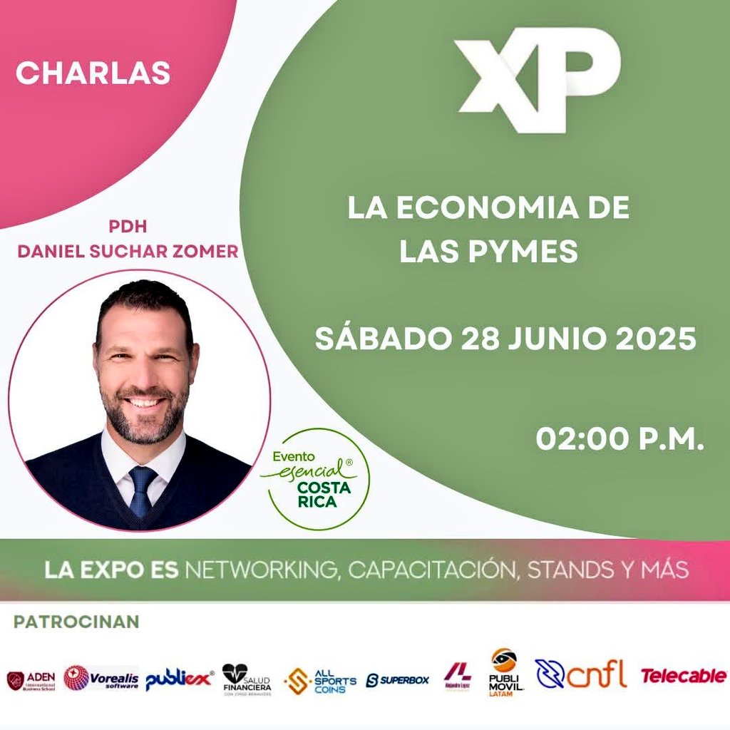 danielsuchar's tweet photo. Grandísimo Honor y Placer compartir con todos los emprendedores presentes en la #ExpoPyme 2025 !!!... 💓🤓😊❤️
Mil mil gracias por la invitación y confianza depositada en este humilde servidor 🙌🏻🤓💡
📍Antigua Aduana, San José Costa Rica 🇨🇷 https://t.co/PzL7Vkpm4R