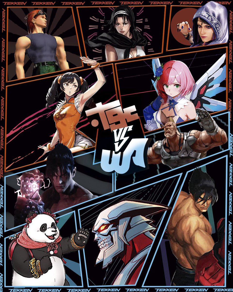 Tournament Poster Design ➡️ #TEKKEN8 
(TGC vs WA)