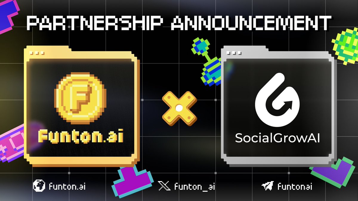 Funton.ai (@funton_ai) on Twitter photo 🤝 Funton.ai is partnering with <a href="/SocialGrowAI/">SocialGrowAI</a>!
A first-of-its-kind, all-in-one multi-chain Telegram bot and web app packed with gamified features.
🌟 SocialGrowAI delivers AI-optimized trading tools, token launchers, and a unique Telegram-based earn/penalty 🤝 Funton.ai is partnering with <a href="/SocialGrowAI/">SocialGrowAI</a>!
A first-of-its-kind, all-in-one multi-chain Telegram bot and web app packed with gamified features.
🌟 SocialGrowAI delivers AI-optimized trading tools, token launchers, and a unique Telegram-based earn/penalty
