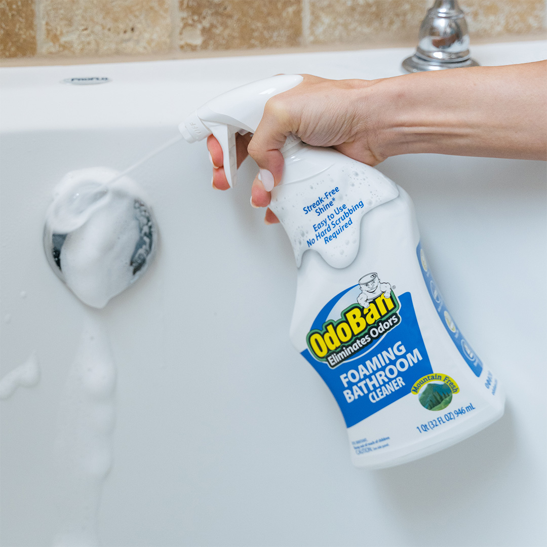 OdoBanProducts's tweet photo. OdoBan® Foaming Bathroom Cleaner clings, cleans and leaves your bathroom sparkling. 👉 Grab yours at The Home Depot!

#homedepot #homedepotfinds #bathroom #bathroomcleaning #cleantok #cleaningtiktok #cleaninghacks #grout #cleaning #cleaningproducts #cleaningtips #odoban https://t.co/f3CHLr4nnR