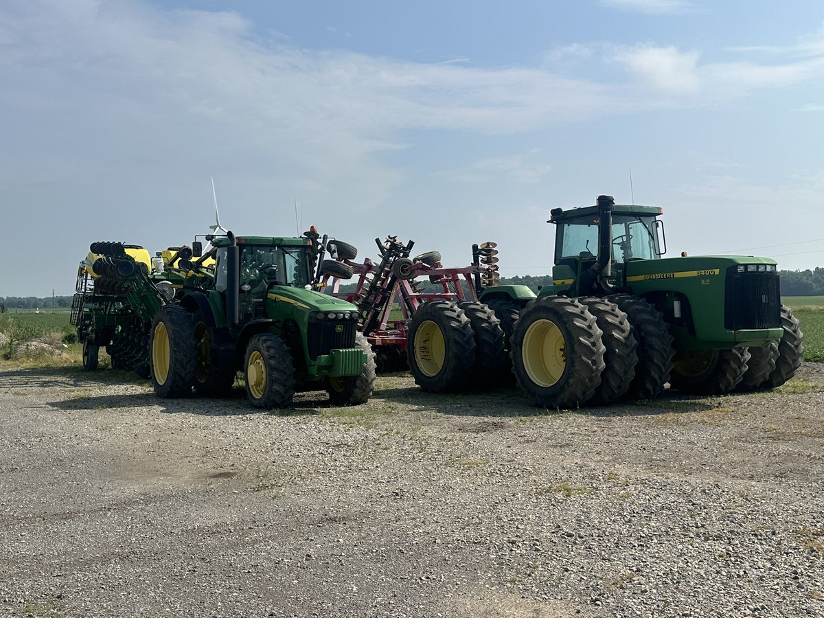 FOR SALE - Owner retiring 

35 ft Sunflower 1435 disc,$39,000 🇨🇦 OBO

JD9400 Tractor- triples 95,000 🇨🇦 OBO

JD8420 Tractor,$115, 000 🇨🇦 OBO

JD1790 planter 16/31 ,$89,000.00 🇨🇦 OBO 

JD 980 55ft cultivator $9000 🇨🇦 OBO

For more information call 519-777-19Three8