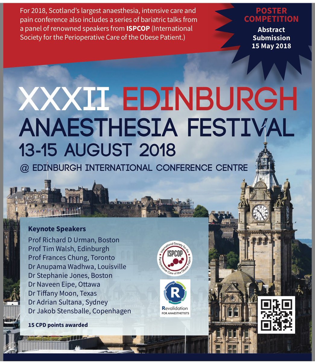 NaveenEipe's tweet photo. @jducanto @AirwayMxAcademy @SafeAirway @airwayGladiator @DaveOlvera1 @oldandbaffled @GongGasGirl @EAFestival After attending (and speaking at) this amazing conference #EAFest twice (2018 & 2022) I can personally attest to the excellent program, kind hospitality and wonderful timing & location!
@edfringe @EdinburghTattoo @EdinburghUni https://t.co/8JdtMUFN6w